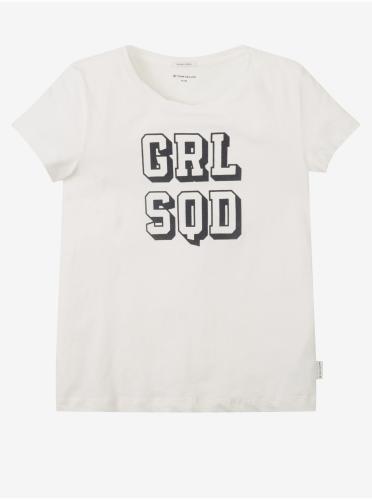 Λευκό T-shirt κορίτσια Tom Tailor - Κορίτσια