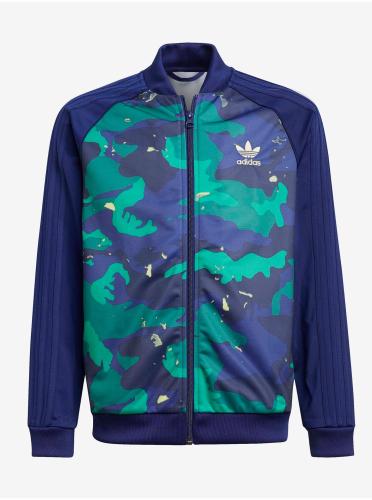 Πράσινο-Μπλε Girls Patterned Jacket adidas Originals SST Top - Unisex