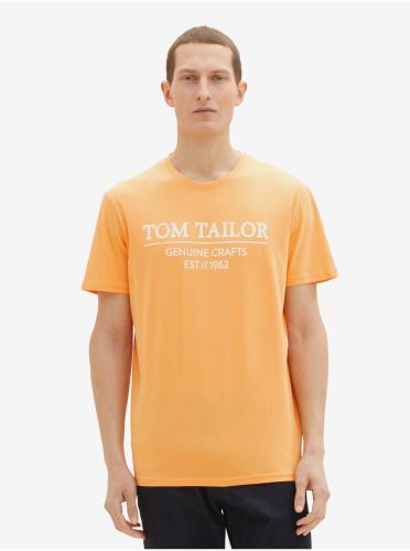 Πορτοκαλί Ανδρικό T-Shirt Tom Tailor - Ανδρικά