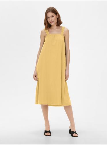 Κίτρινο γυναικείο φόρεμα ΜΟΝΟ Μάιος - Κυρίες