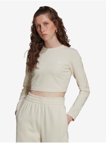 Cream Γυναικεία Crop Top adidas Originals - Γυναικεία