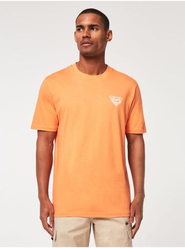 Πορτοκαλί Ανδρικό T-Shirt με Εμπριμέ Πλάτη Oakley - Ανδρικά