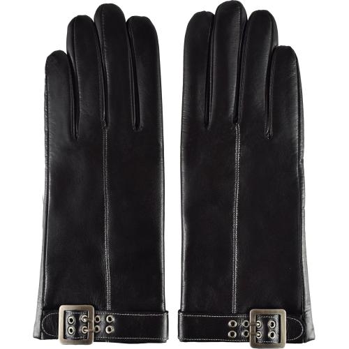 Semiline Γυναικεία Δερμάτινα Αντιβακτηριδιακά Γάντια P8210