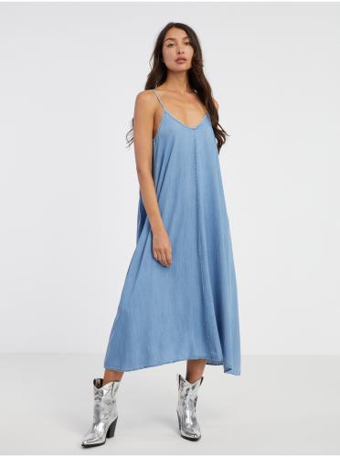 Γαλάζιο τζιν μίντι φόρεμα ΜΟΝΟ Laia - Ladies