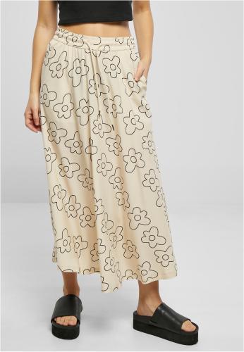 Women's viscose midi skirt made of soft seagrass flower