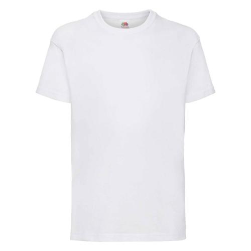 White Fruit of the Loom Cotton T-shirt