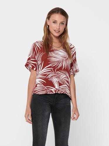 Brick patterned blouse ONLY Augustina - Women