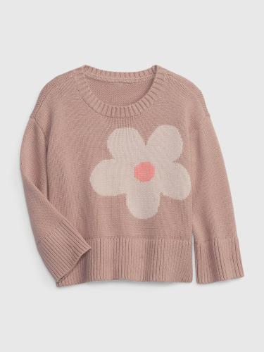 GAP Παιδικό πουλόβερ με λουλούδι - Κορίτσια