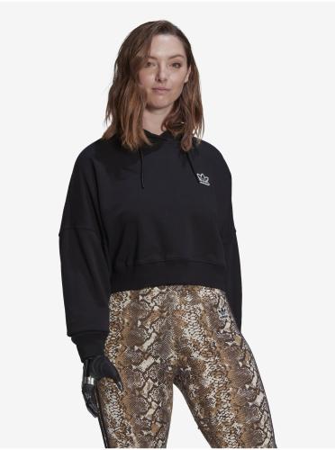 Μαύρο Γυναικείο Cropped Hoodie adidas Originals - Γυναικεία