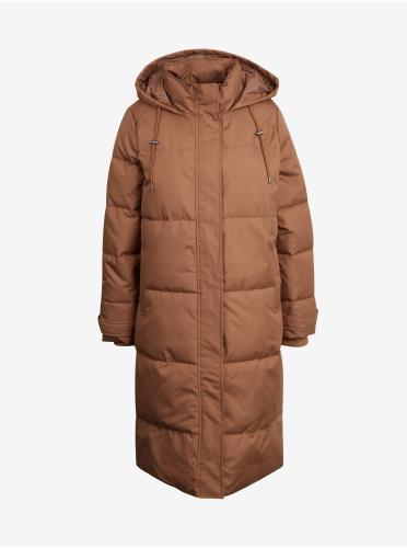 Women's Quilted Winter Coat Brown ONLY Irene - Women