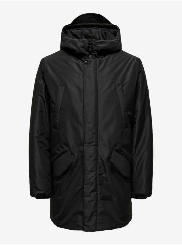 Men's Black Winter Parka ONLY & SONS Carl - Men