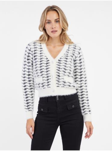 Orsay Black and White Women's Patterned Cardigan - Women's