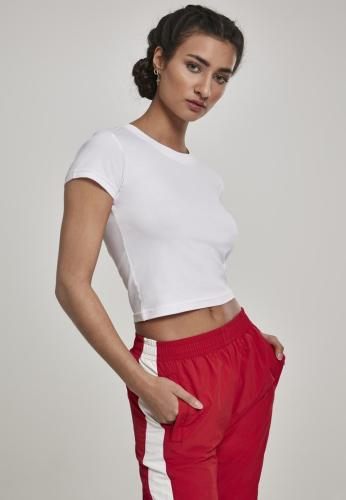 Ladies Stretch Jersey Cropped Tee λευκό