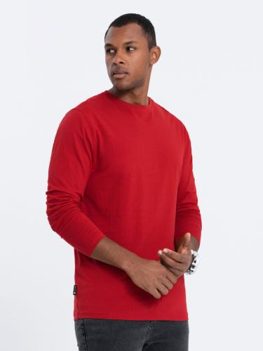 Ombre Men's unprinted longsleeve - red