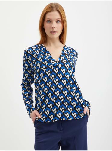 Orsay Blue Ladies Μπλούζα με Σχέδια - Γυναικεία