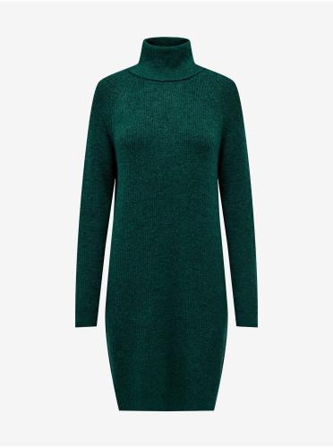 Green women's brindle sweater dress ONLY Silly - Women