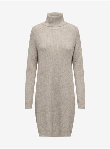 Light grey women's brindle sweater dress ONLY Silly - Women