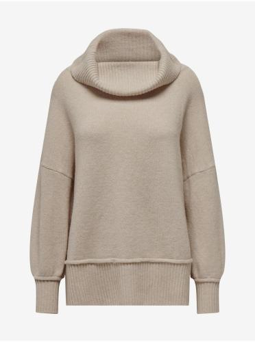 Beige women's oversize sweater ONLY Hazel - Women