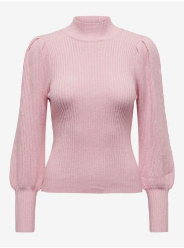 Light pink women's sweater ONLY Katia - Women
