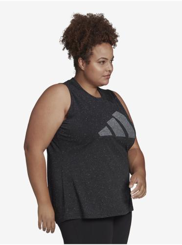 Μαύρο Γυναικείο Ανοπτημένο Tank Top adidas Performance - Γυναικεία