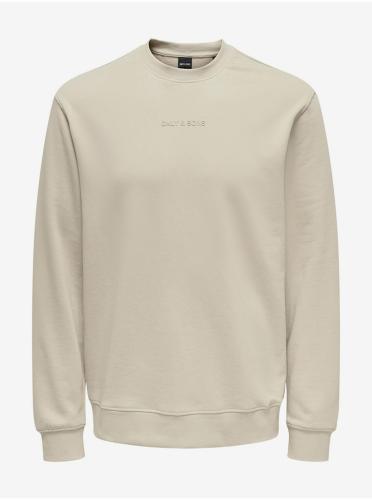 Beige men's sweatshirt ONLY & SONS Levi Life - Men