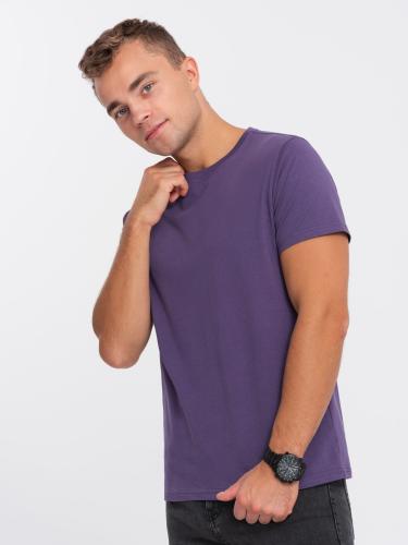 Ombre Men's classic cotton BASIC T-shirt - purple