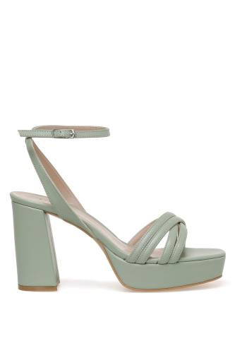 İnci 3fx Women's Green Heeled Sandals