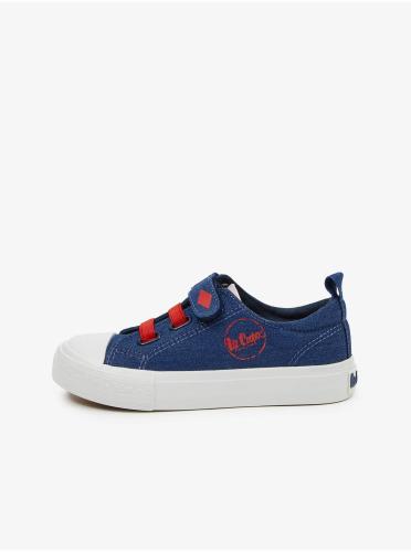 Κόκκινα-μπλε παιδικά πάνινα παπούτσια Lee Cooper - unisex