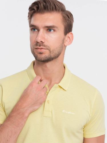 Ombre Pique knit polo shirt