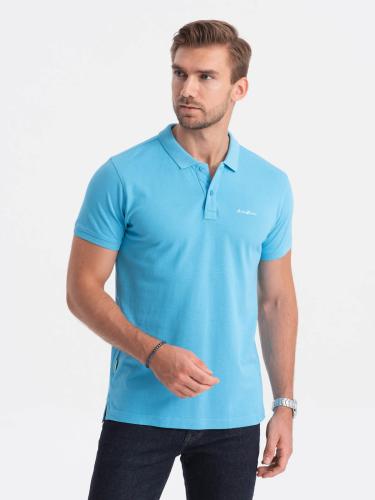 Ombre Pique knit polo shirt