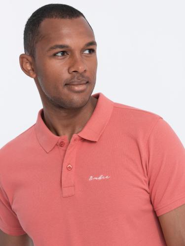 Ombre Pique knit polo shirt