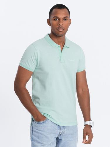 Ombre Pique knit polo shirt