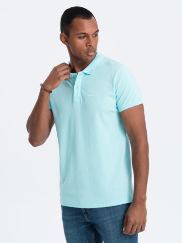 Ombre Pique knit polo shirt