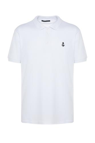 Trendyol Polo T-shirt - Λευκό - Κανονική εφαρμογή