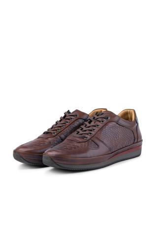 Ducavelli Muster Genuine Leather Men's Casual Shoes, Sheepskin Inner Shoes, Winter Shearling Shoes.
