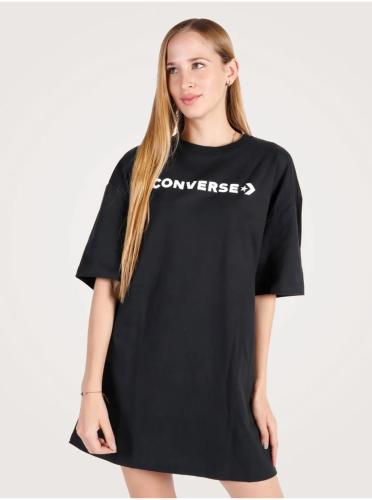 Μαύρο Γυναικείο Oversize T-Shirt Converse - Γυναικεία