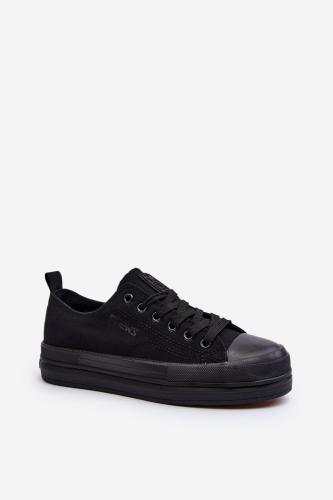 Women's Black Fabric Sneakers Staneva