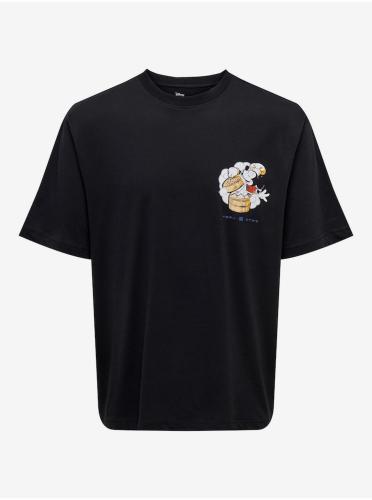 Men's Black T-Shirt ONLY & SONS Disney - Men