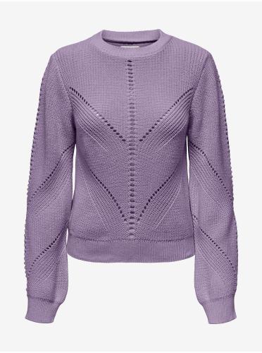 Purple Womens Patterned Sweater ONLY Ella - Women