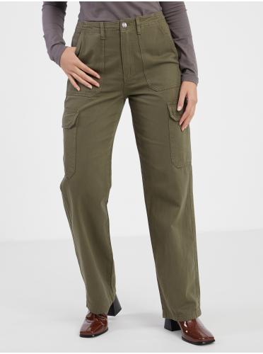 Khaki ladies pants with pockets ONLY Malfy - Women