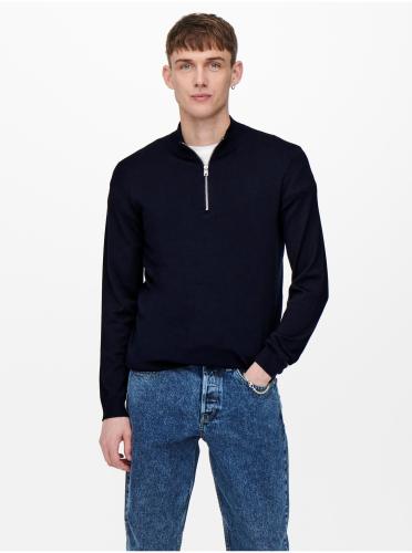 Dark blue men's sweater ONLY & SONS Wyler - Men