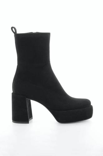 Σουέτ μπότες τσέλσι Kennel & Schmenger Clip γυναικείες, χρώμα: μαύρο, 21-60020.470