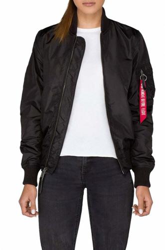 Μπουφάν bomber Alpha Industries Kurtka Alpha Industries MA-1 TT 141041 03 γυναικείο, χρώμα: μαύρο