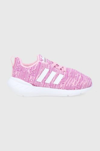 Παιδικά παπούτσια adidas Originals Swift Run χρώμα: ροζ