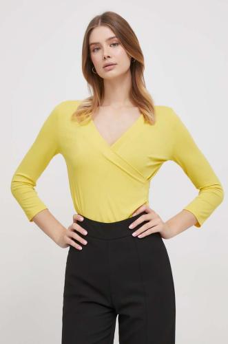 Μπλουζάκι Lauren Ralph Lauren χρώμα: κίτρινο
