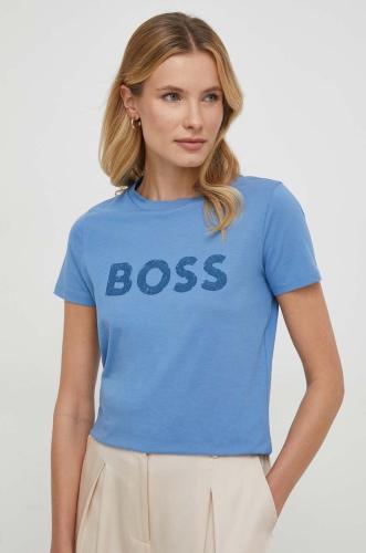 Βαμβακερό μπλουζάκι Boss Orange BOSS ORANGE γυναικείο