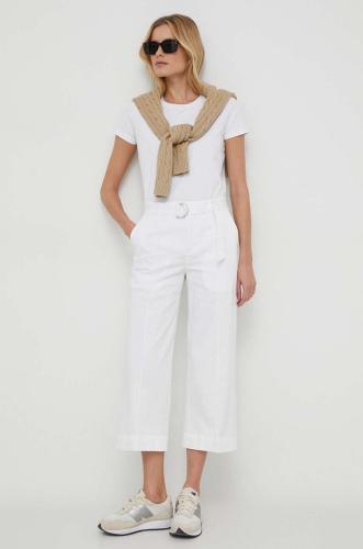 Παντελόνι Lauren Ralph Lauren χρώμα: άσπρο