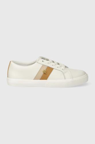Δερμάτινα ελαφριά παπούτσια Lauren Ralph Lauren Janson II χρώμα: άσπρο, 802925365001