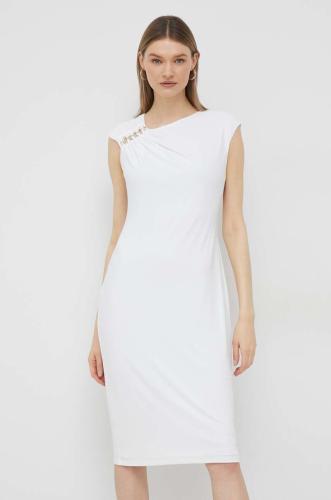 Φόρεμα Lauren Ralph Lauren χρώμα: άσπρο