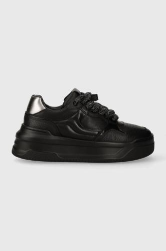 Δερμάτινα αθλητικά παπούτσια Karl Lagerfeld KREW MAX KC χρώμα: μαύρο, KL63320